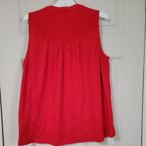 Knox Rose - Camicia donna senza maniche XS Rebel rossa ricamata. 28€ nuovo con etichetta vendita al dettaglio - Foto 12 di 15