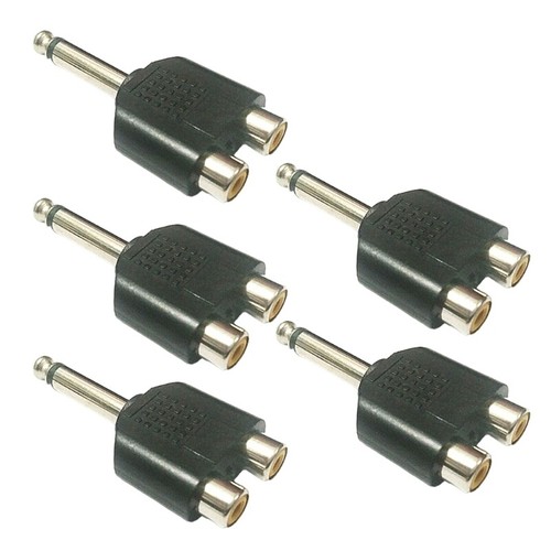 5pcs Portable 6.35mm to Connectors Ensures Secures Fit High Clearly Sound - Afbeelding 2 van 7