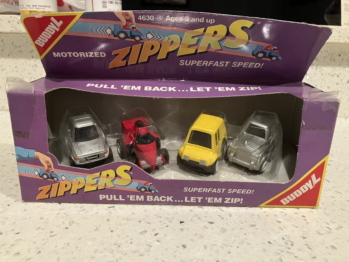 1987 BUDDY L Zippers 4 Pack Car Pull Back | eBay