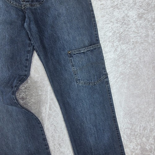 Armani Herren Jeans W34 L31 Blau Denim Carpenter P38 Vintage Designer 90er Y2K - Bild 2 von 20