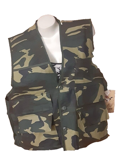 Vintage Duck Bay Hunting Vest Game Bag Padded Shoulder Men's Size L NWT - Picture 2 of 6