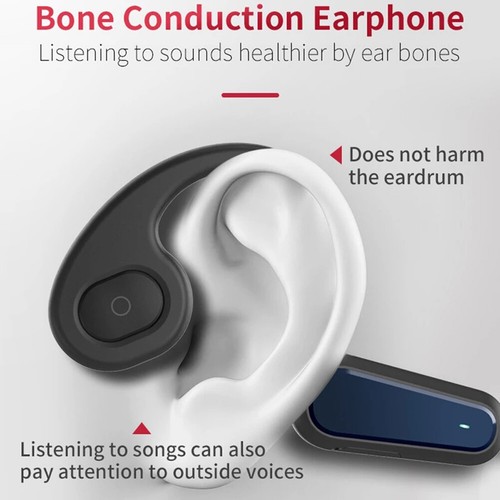 Bone Conduction Bluetooth 5.0 Earphone Running Sport Wireless Headphone with Mic - Picture 4 of 33