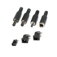 DC Power Plug Socket Barrel Jack Adapter Connector PCB Panel Mount Various Style