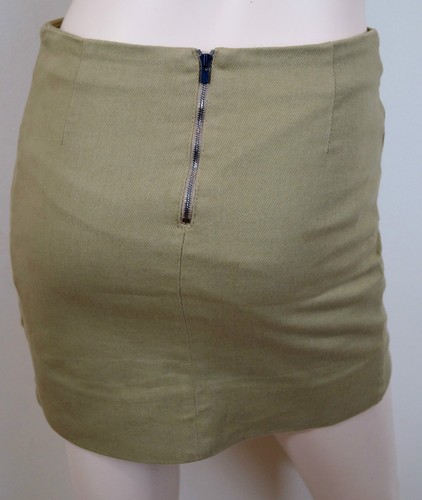 JOSEPH Women's Brown Cotton Stretch Layered Front Short Mini Skirt UK8; FR36 - Picture 3 of 5