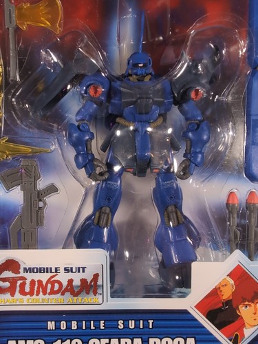 MOBILE SUIT GUNDAM CHAR'S COUNTER ATTACK AMS-119 GEARA DOGA BLUE 2001 BANDAI New - Picture 2 of 11