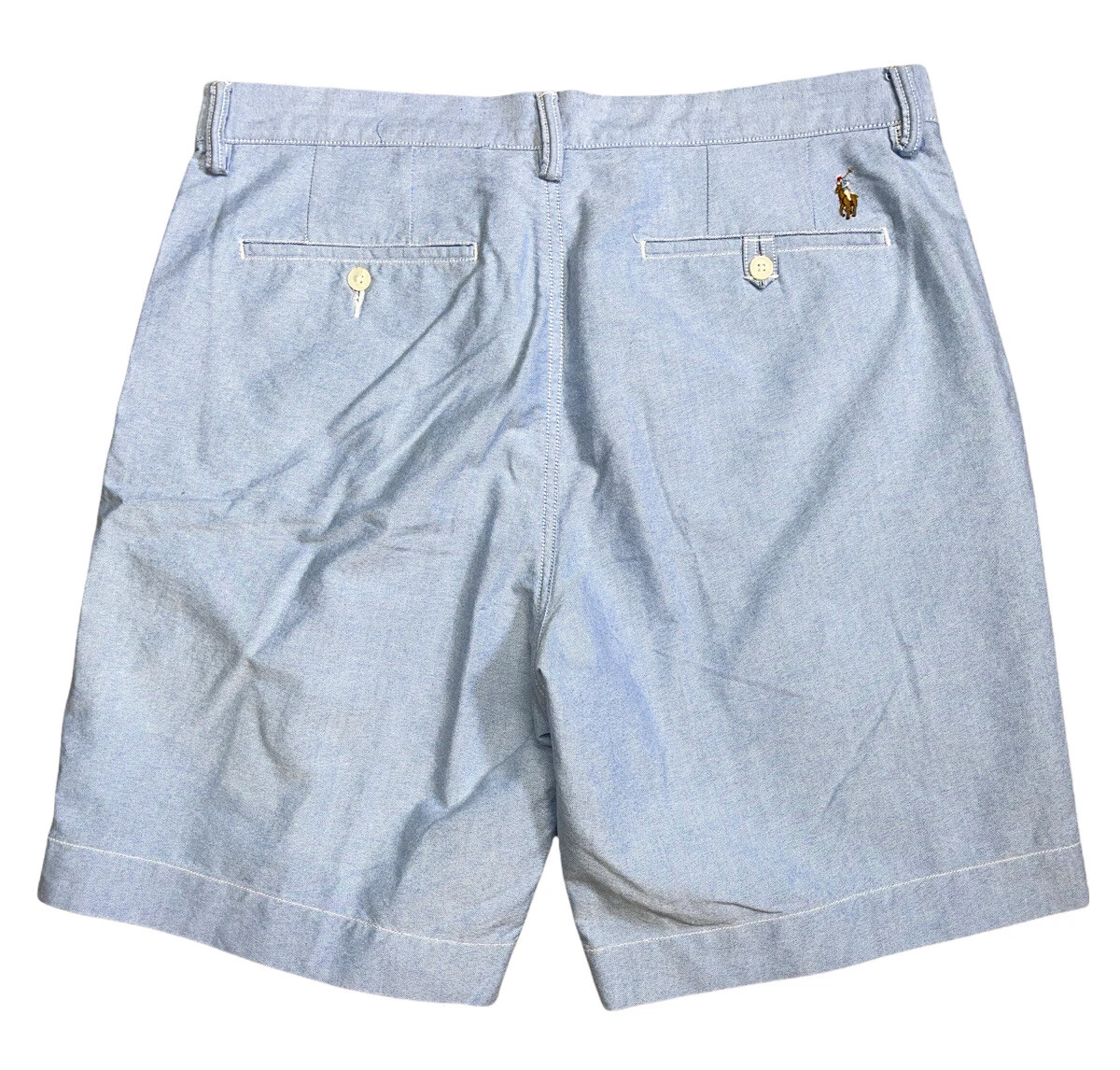 POLO Ralph Lauren Chambrey multicolored Pony Chino Shorts Men Size 34