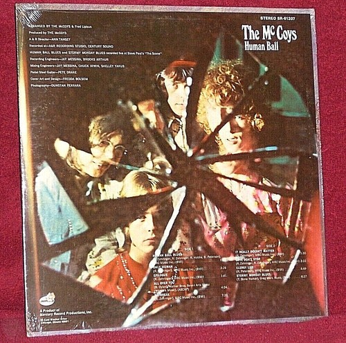 LP SEALED THE McCOYS HUMAN BALL FEAT. RICK DERRINGER 1969 MERCURY BLUES ROCK - Picture 2 of 2
