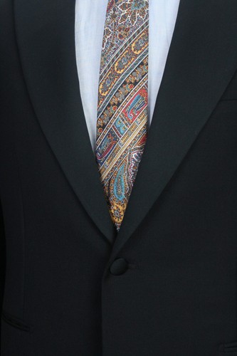 PAL ZILERI ZILLI Maker WOOL Peal Lapel Tuxedo Jacket Blazer Smoking 50IT 40US/UK - Picture 4 of 10