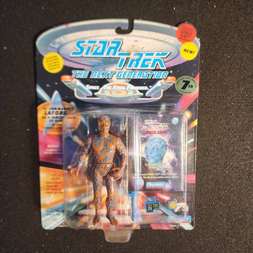 Star Trek TNG DATA, ALIEN LAFORGE, GOWRON, & ROMULAN DATA (Playmates 1992) MIP - Picture 4 of 9