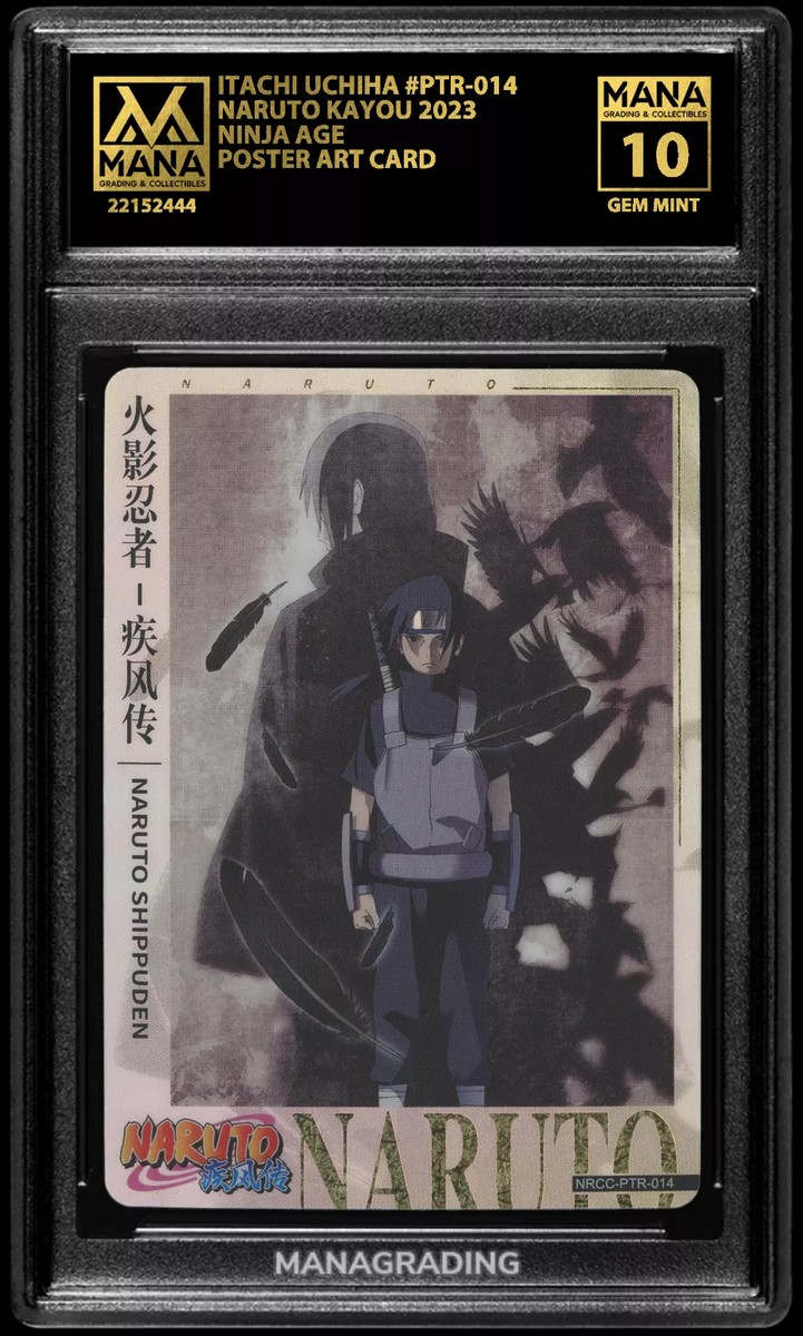 NARUTO KAYOU ITACHI UCHIHA #PTR-014 NINJA AGE MANA 10 GEM NARUTO KAYOU ITACHI UCHIHA #PTR-014 NINJA AGE MANA 10 GEM