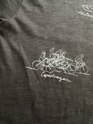 Nuova maglietta da viaggio J Crew XS J7880 "Sketch" Destinazioni grafica Brooklyn Europa Nuova con etichette - Foto 7 di 11
