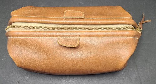 Vtg 1950's TraValet By Cameo Men's Leather Dopp Toiletry Shaving Travel Kit Bag - Picture 7 of 22