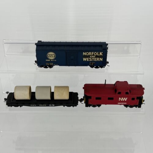 HO Athearn Mantua Norfolk & Western NW Car Lot: Pipe Flat Boxcar Caboose CUSTOM - Picture 2 of 20