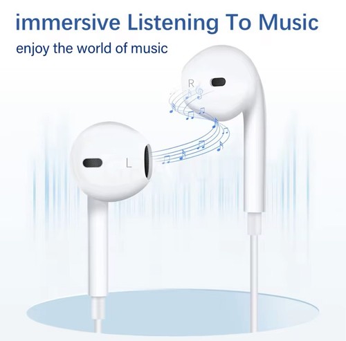 USB Type C Headphones Earphone & MIC Microphone Headset For Samsung iPhone 16 15 - Picture 6 of 14