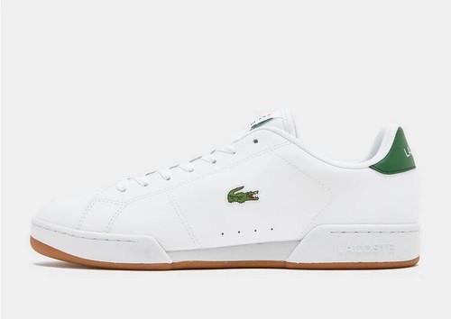 Zapatos Lacoste Carnaby Cupsole Cuero en Blanco y Verde Zapatillas - Imagen 1 de 6