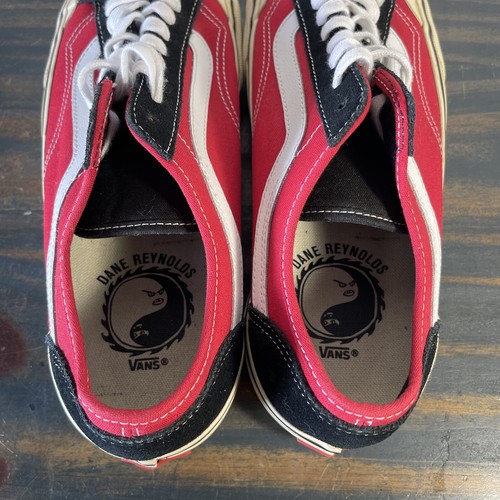 Men’s Size 9 - VANS Style 36 x Dane Reynolds Black Red Samples - Picture 6 of 9