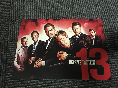 OCEAN'S 13 Japan cinema program pressbook BONUS x7 Pitt Pacino Clooney Damon !! - Picture 3 of 11
