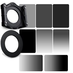 ZOMEI-4x6in-GND-grey-ND-2-4-8-16-ND-Filter-82mm-Ring-Holder-Kit-For-Cokin-Z