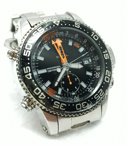 Breil Depthmeter Midway Kaiman black professional SUB 20 atm con profondimetro - Foto 2 di 11