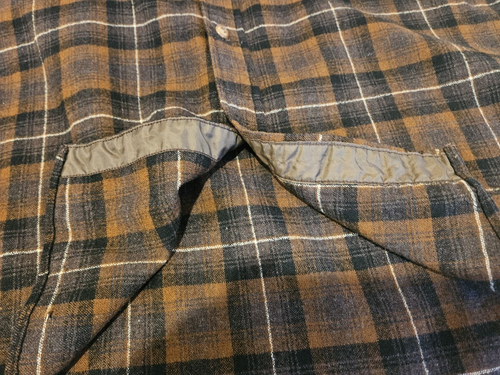 Vtg PENDLETON Plaid Board Flannel Wool Button Up Outdoor Shirt 2 Pocket Men 16.5 - Picture 9 of 9