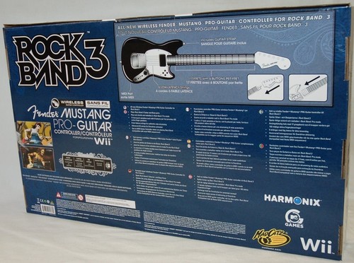NEW Mad Catz Rock Band 3 Wii-U Wireless Fender Mustang Pro Guitar SU0-RB3 96563 - Picture 2 of 4