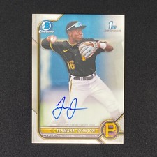 2022 Bowman Draft Termarr Johnson 1st Chrome Auto Pittsburgh Pitrates Autograph