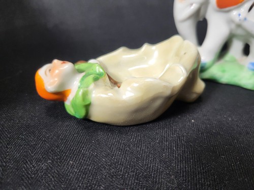 Vintage Pair, Lusterware, Circus, Clown, Elephant, Made In Japan - Picture 4 of 18