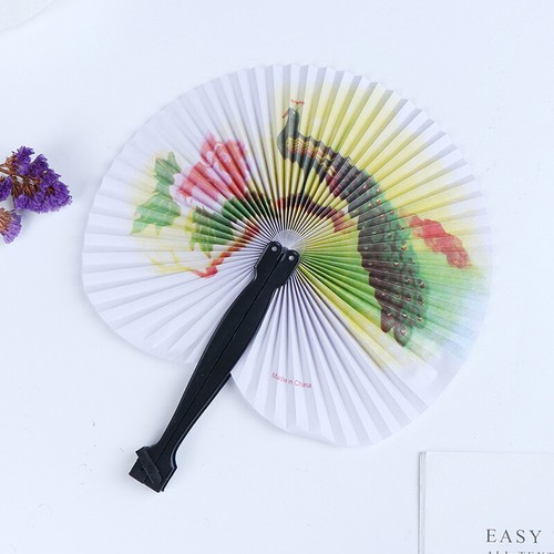 Sommer-Handfächer, chinesischer Falthandfächer, bedrucktes Papier, dekorativ - Picture 10 of 12