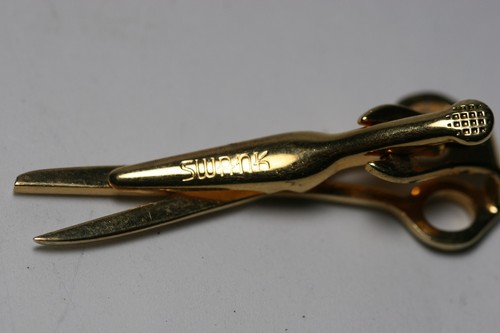 Swank Wiss Tie Clip Bar Barber Scissors 1.3/4'' - Picture 9 of 10