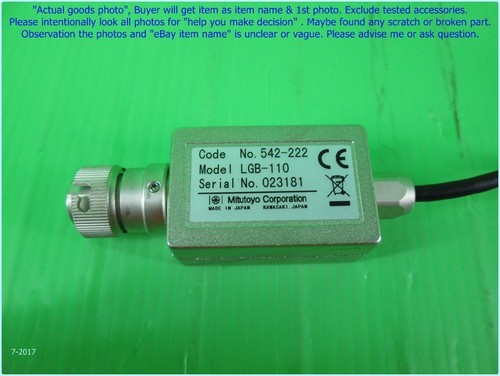 Mitutoyo LGB-110, Linear Gage as photo, sn: dφm . - Picture 6 of 12