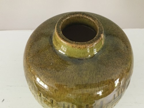 Vaso in ceramica ceramica vintage design metà secolo modernista Albania? - Foto 4 di 5