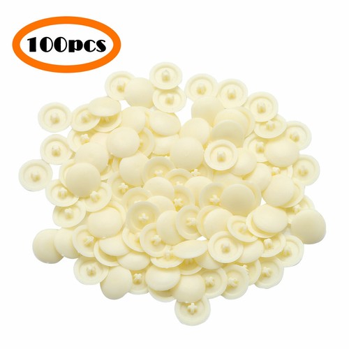 100x Premium Plastic ROUND Self-Tapping Screw Cap Covers for Phillips Screw 11mm - 第 39/78 張圖片