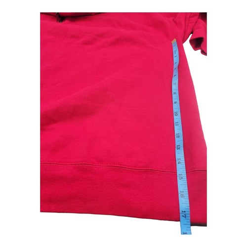 Hanes Sweater Men’s Size 3xl Red Nano 1/4 Zip Pullover Mock Neck School Casual - Picture 6 of 6