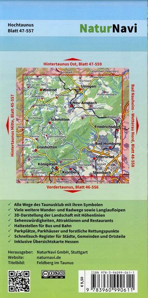 Thumbnail - Hochtaunus 1 : 25 000, Blatt 47-557