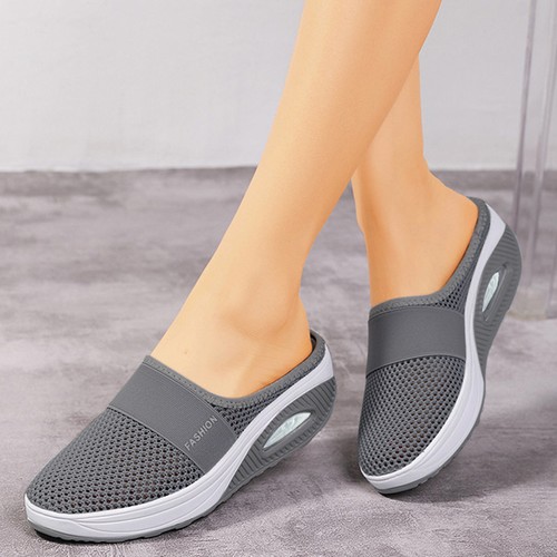 Air Cushion Slip-On Orthopedic Diabetic Walking Shoes With Arch Support Knit* - Picture 20 of 30