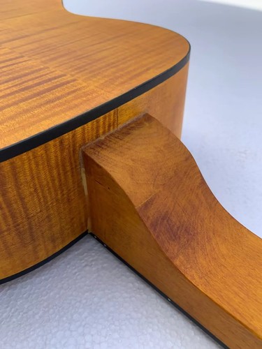 DIY Project Tiger Maple Top Dobro Resonator Guitar Body, Rosewood Fretboard Neck - Picture 9 of 11
