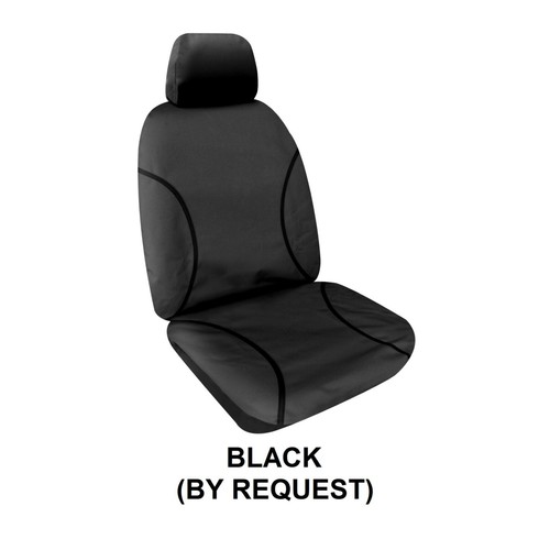 SINGLE 14oz WATERPROOF CANVAS CAR SEAT COVER FOR MITSUBISHI OUTLANDER - Picture 4 of 6