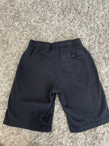 Boys Nike Fleece Shorts Youth Medium Bottoms With Drawstring & Pockets Black - Picture 2 of 4