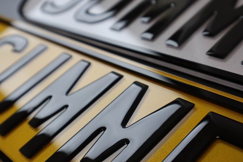 Luxury Pair 3D GEL MOT/ROAD Legal Car Registration Number Plates 4D Raised - Picture 2 of 2
