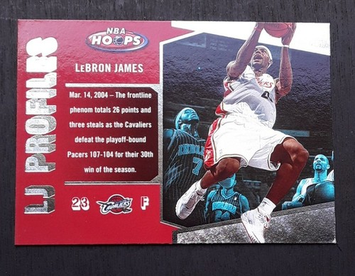 LeBron James 2005/06 Fleer NBA Hoops "LJ Profiles" LBJ- 19 🔥🐐📈 invest now!
