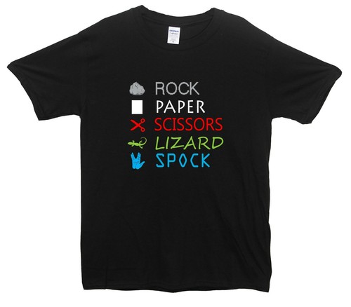 Rock, Paper, Scissors, Lizard, Spock T-Shirt (Big Bang Inspired) - Picture 5 of 9