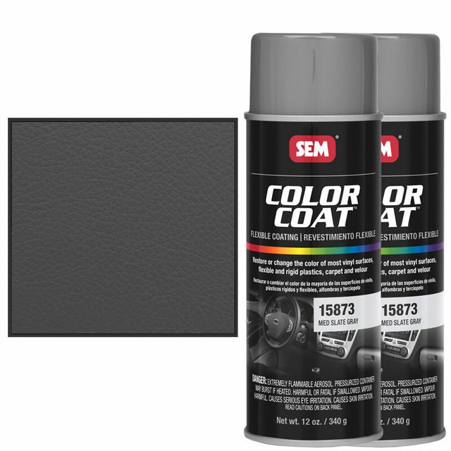 SEM 15873 Color Coat Medium Slate Gray Spray Paint Aerosol 12 oz (2