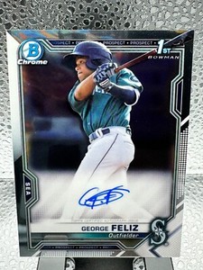 2021 Bowman Chrome George Feliz 1st Bowman Auto