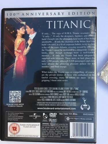 Titanic 100th Anniversary Edition 2 Disc DVD Set and 12 items of Replica Memora - Picture 6 of 6
