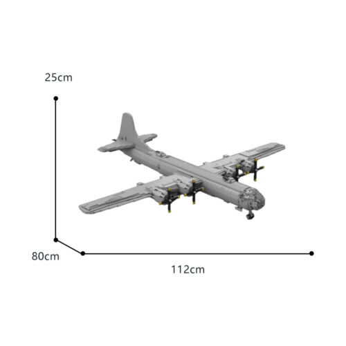 B-29 Superfortress WW2 Long Range Bomber Plane Building Blocks DIY MOC Brick Toy - Picture 2 of 12