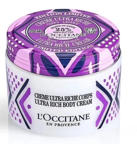 L'Occitane En Provence Lavande Ultra Riche Crème 25 % Beurre de Karité 6,9 oz LIVRAISON GRATUITE - Photo 1/1