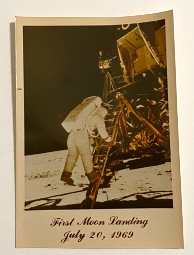 Rare fotografie ricordo Apollo 11 NASA primo sbarco sulla luna una carta Kodak, lotto = 2 - Foto 2 di 6