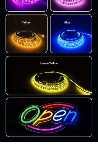 12V 24V S Shape Sign LED Light Strip 120leds/m narrow 6mm Flexible Bendable Tape - Picture 15 of 31