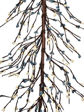 EV-C12 Pip Berry Garland in Country Blue & Cream Color Home Decor Garlands Event