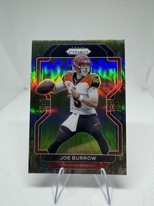 2021 Panini Prizm JOE BURROW 01/15 Forest Camo Prizm Bengals #273 SSP 
